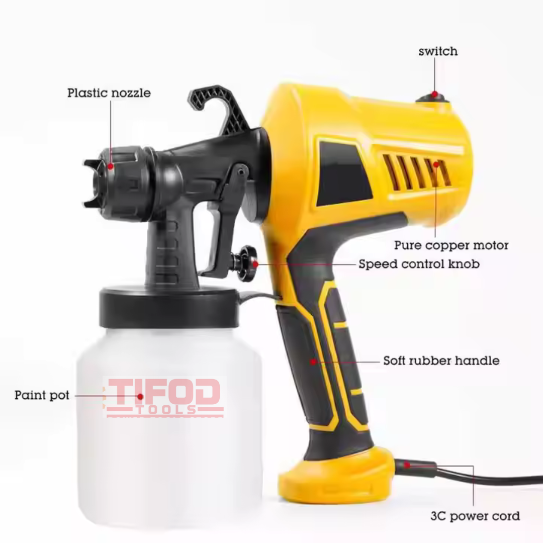 Electric Paint Sprayer Hand Held Gun - Image 2