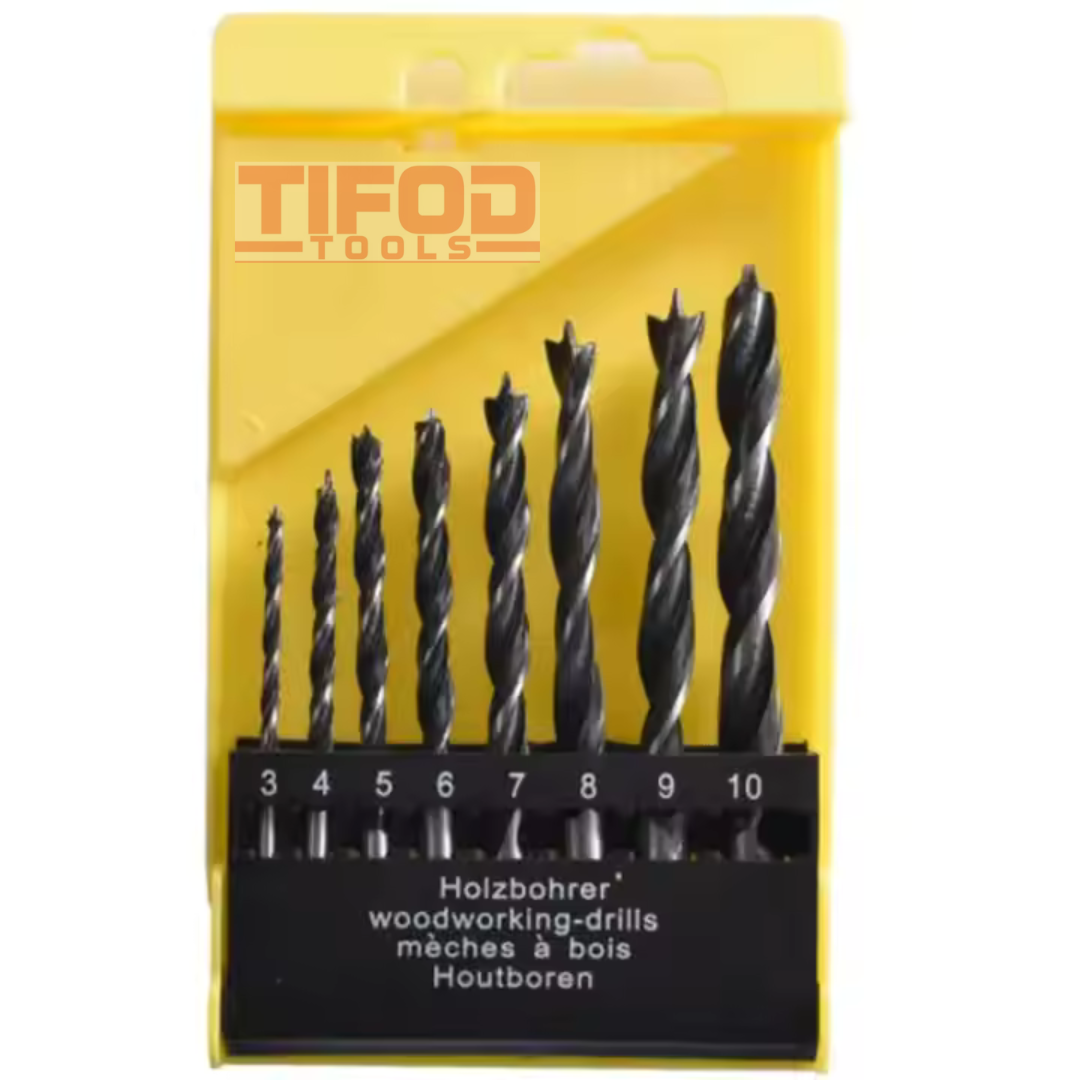 Spur Point Twist Wood Metric Drill Bits - Tifod Tools