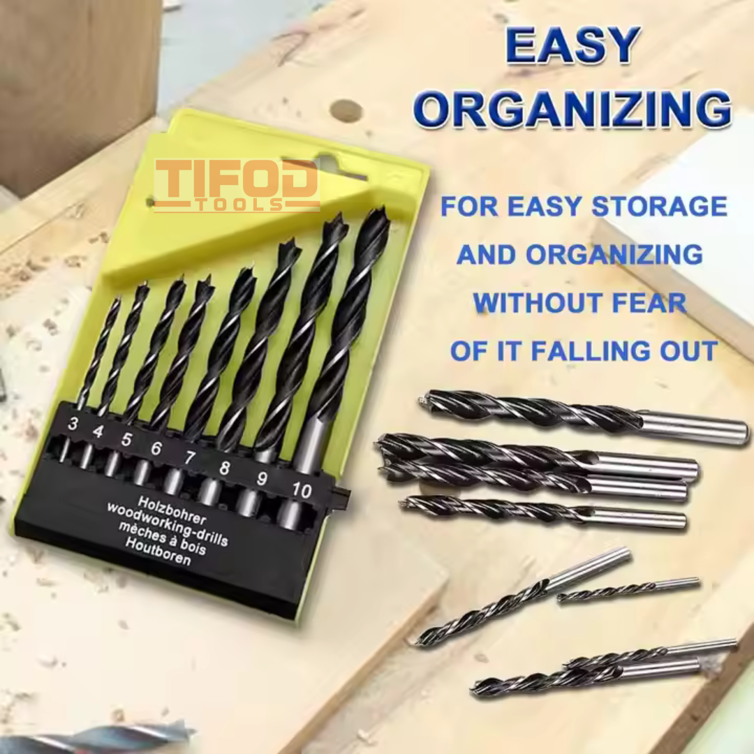Spur Point Twist Wood Metric Drill Bits - Tifod Tools