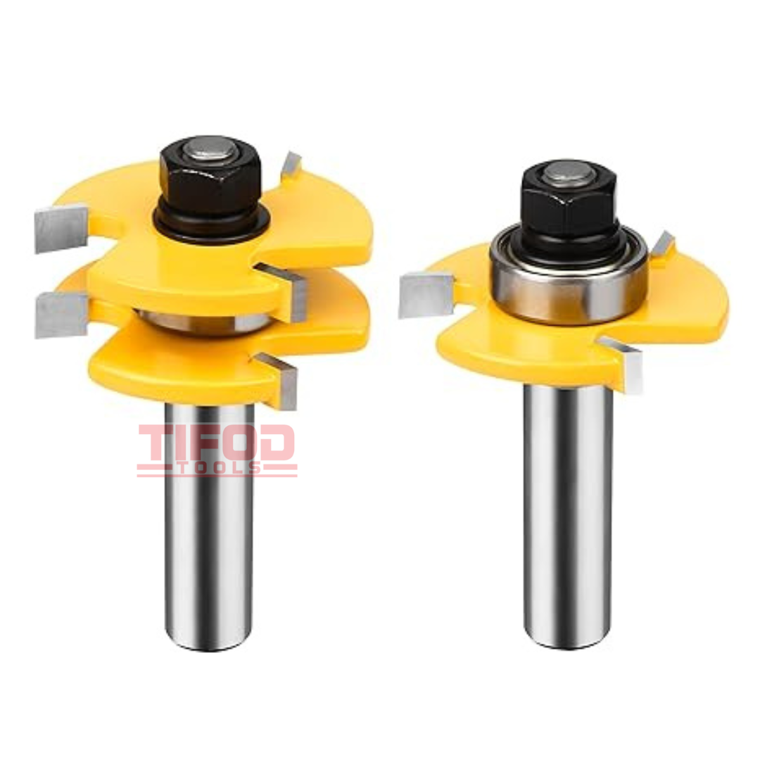 Tongue and Groove Router Bits T Shape Wood Milling Cutter - Tifod Tools