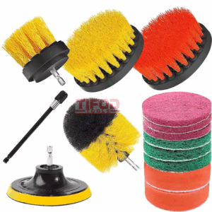 Drill Brush Set, Scrub Pads & Sponge, Buffing Pads, Power Scrubber Brush