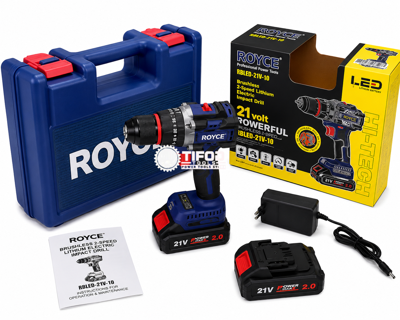 ROYCE 21V 2.0Ah Cordless Drill