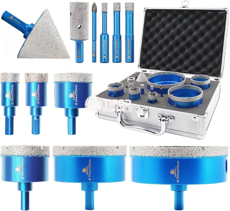 Granite/Marble/Tile Hole Saw Set for drill 8pcs - Image 2