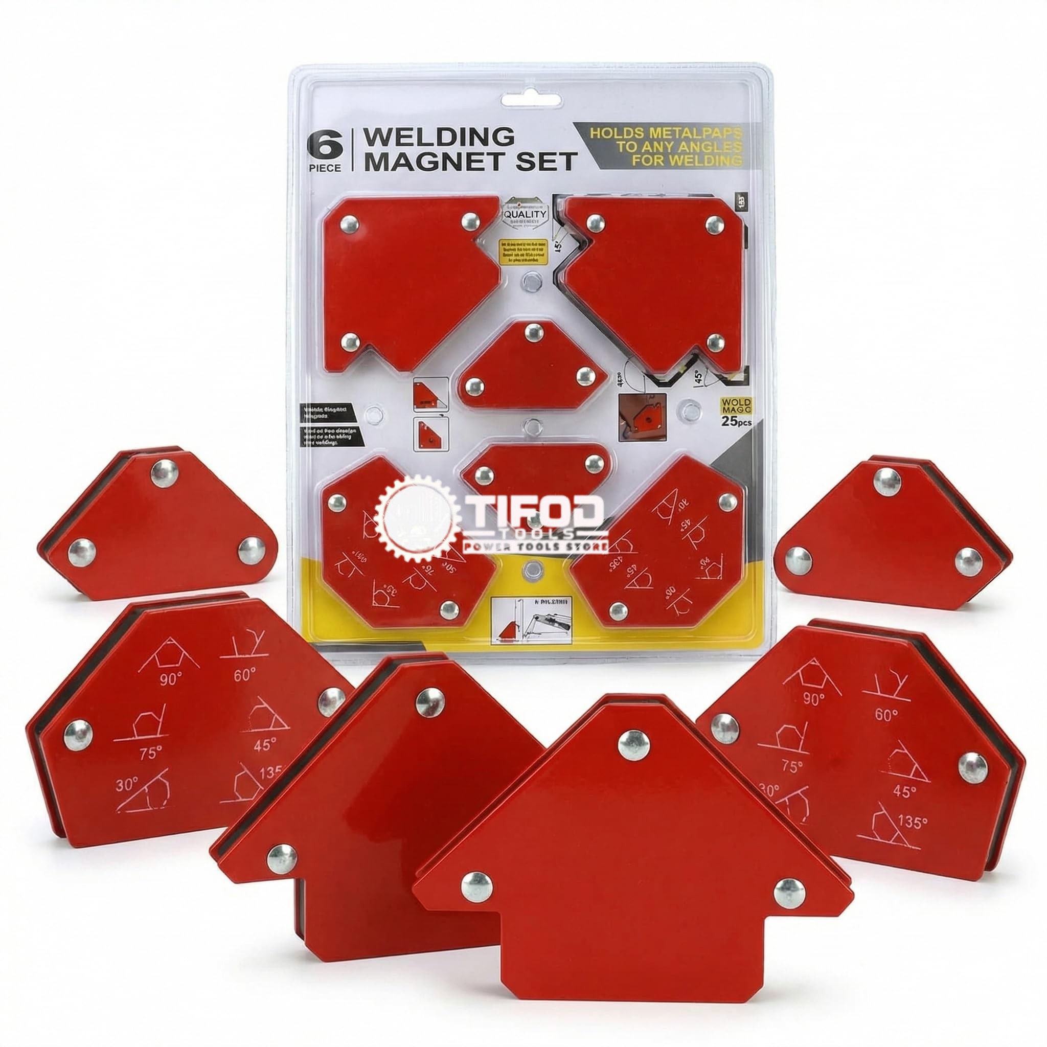 6PCS Welding Magnet Set